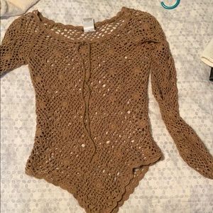 Joe boxer crochet long sleeve